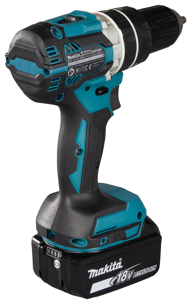 Makita Akku-Schlagbohrschrauber – 18V, 65 Nm Drehmoment, bürstenlos & robust - DHP484RTJ