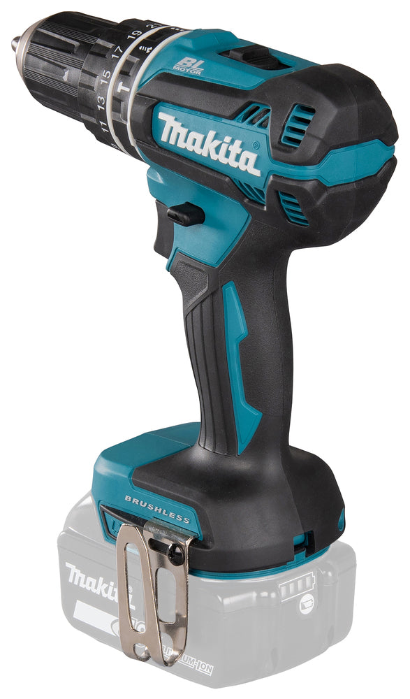 Makita Akku-Schlagbohrschrauber – 18V, 60 Nm Drehmoment, bürstenlos & mit Vollmetallgetriebe - DHP485Z