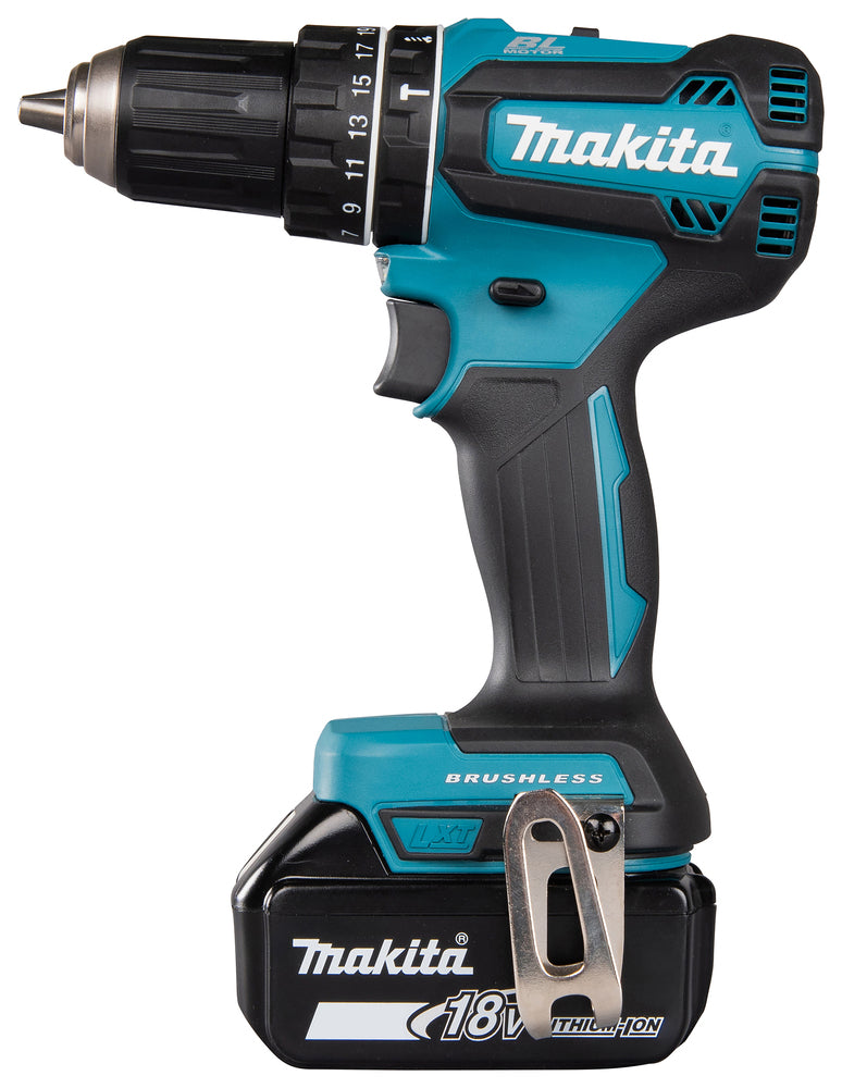 Makita Akku-Schlagbohrschrauber – 18V, 60 Nm Drehmoment, bürstenlos & robust - DHP485RTJ