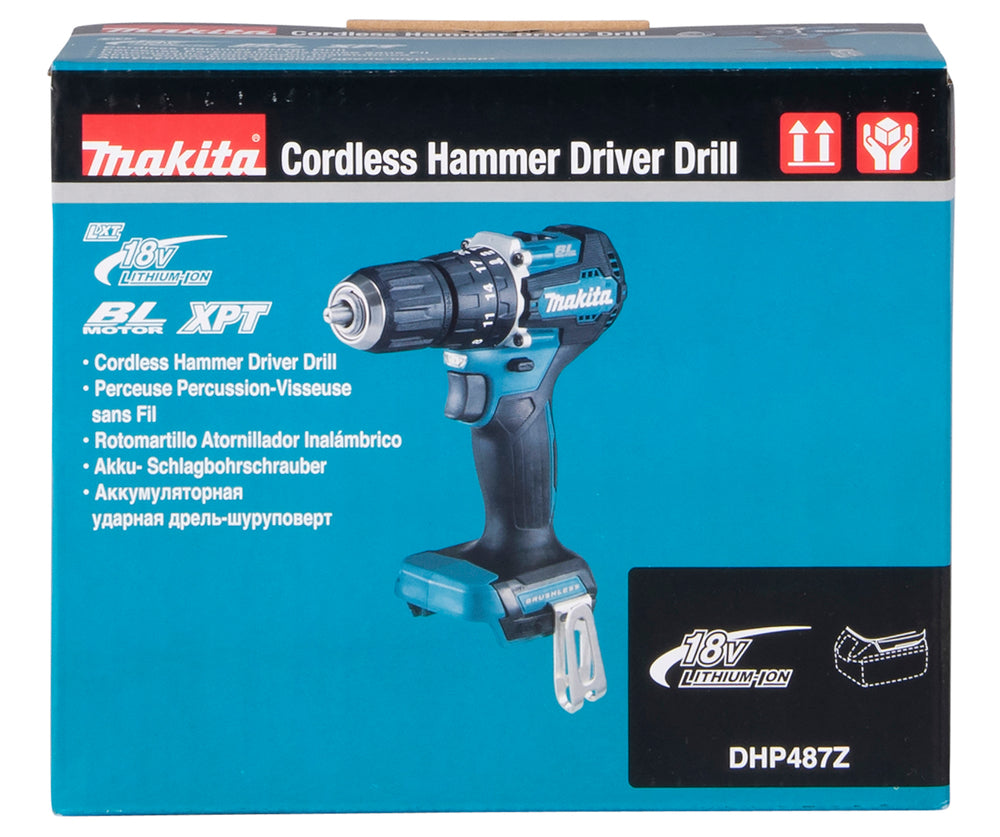 Makita Akku-Schlagbohrschrauber – 18V, kompakt & mit ergonomisch verbessertem Handgriff - DHP487Z