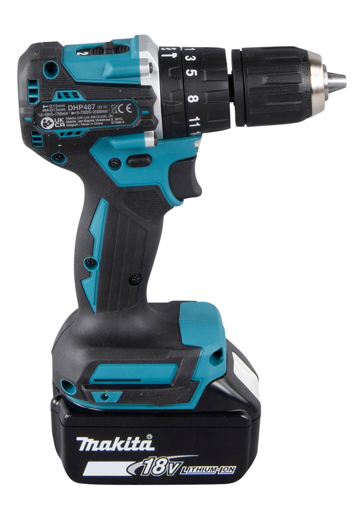 Makita Akku-Schlagbohrschrauber – 18V, kompakt & mit ergonomisch verbessertem Handgriff - DHP487RAJ