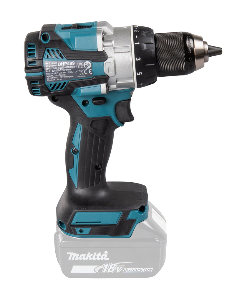 Makita Akku-Schlagbohrschrauber – 18V, 110 Nm Drehmoment, bürstenlos & kompakt - DHP489Z