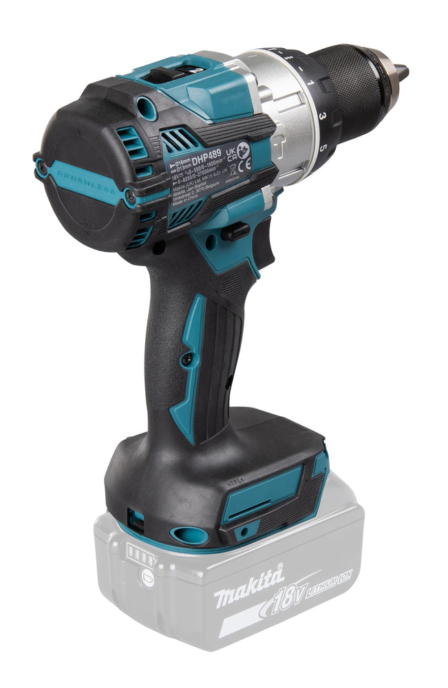 Makita Akku-Schlagbohrschrauber – 18V, 110 Nm Drehmoment, bürstenlos & kompakt - DHP489Z
