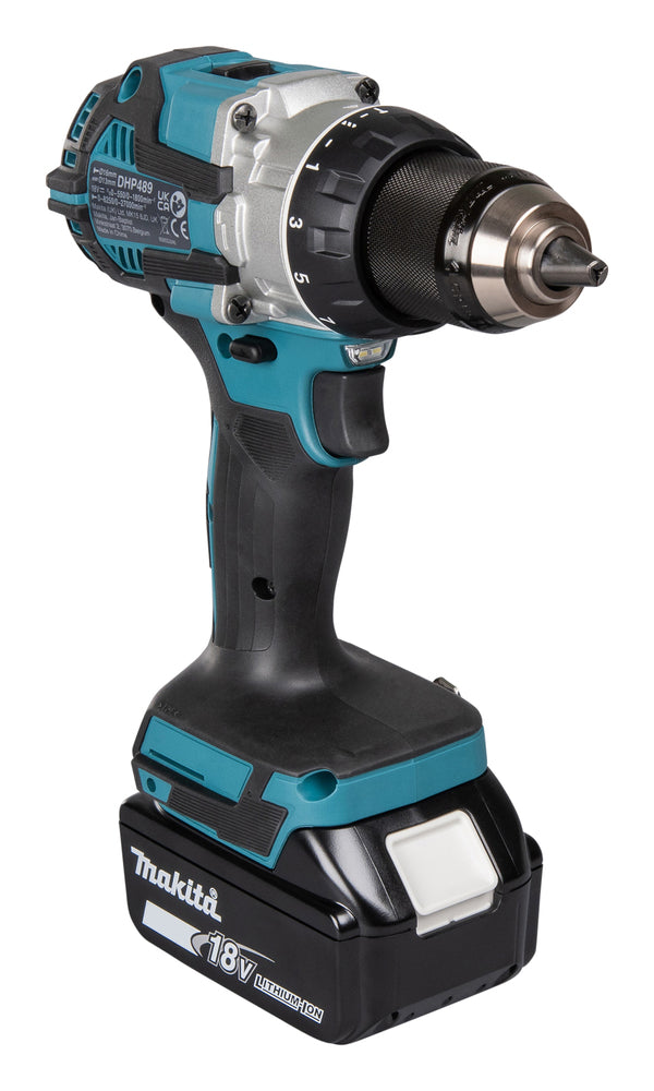 Makita Akku-Schlagbohrschrauber – 18V, 110 Nm Drehmoment, bürstenlos & extra kompakt - DHP489RTJ