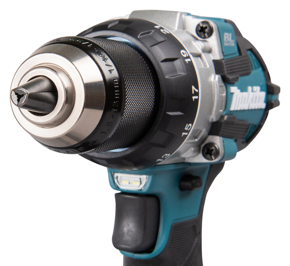 Makita Akku-Schlagbohrschrauber – 18V, 110 Nm Drehmoment, bürstenlos & extra kompakt - DHP489RTJ