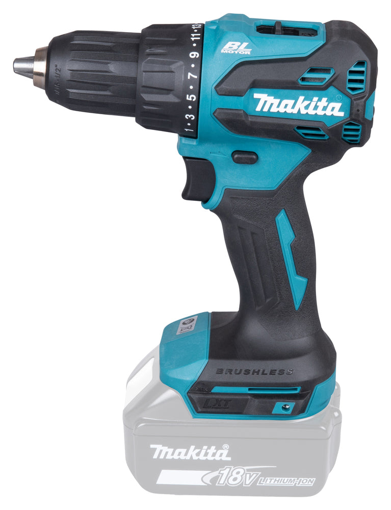 Makita Akku-Schlagbohrschrauber – 18V, 65 Nm Drehmoment, mit 2-Gang-Vollmetallgetriebe - DHP490Z