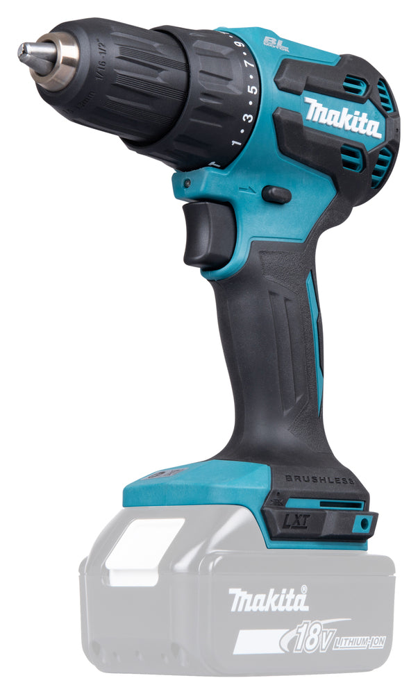 Makita Akku-Schlagbohrschrauber – 18V, 65 Nm Drehmoment, mit 2-Gang-Vollmetallgetriebe - DHP490Z