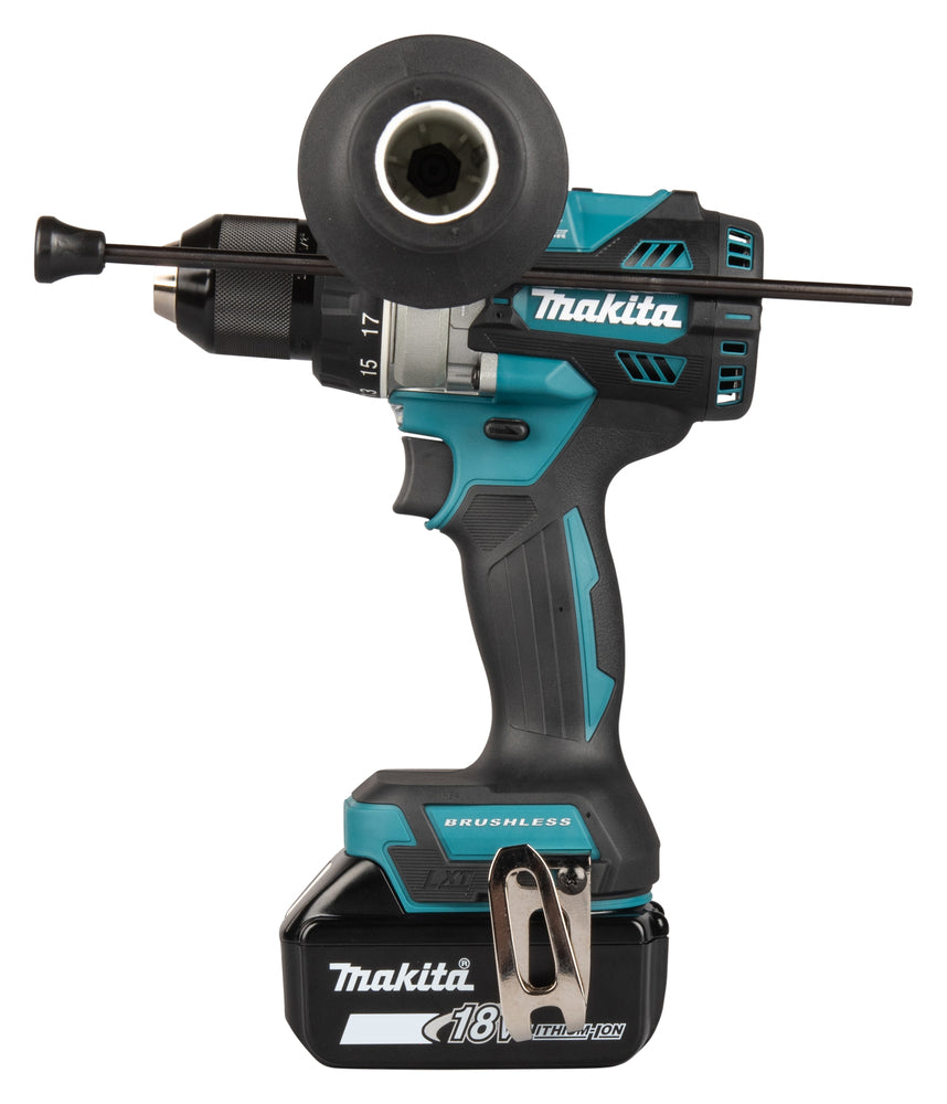 Makita Akku-Schlagbohrschrauber – 18V, 141 Nm, bürstenlos & mit Metall-Bohrfutter - DHP492RTJ