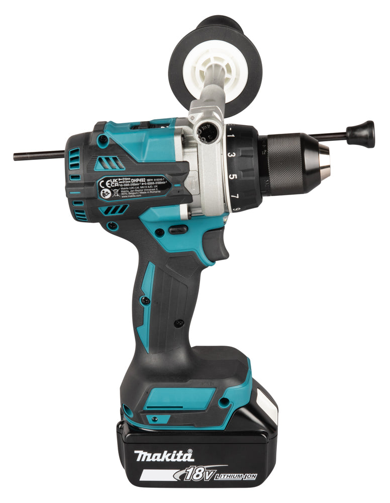 Makita Akku-Schlagbohrschrauber – 18V, 141 Nm, bürstenlos & mit Metall-Bohrfutter - DHP492RTJ
