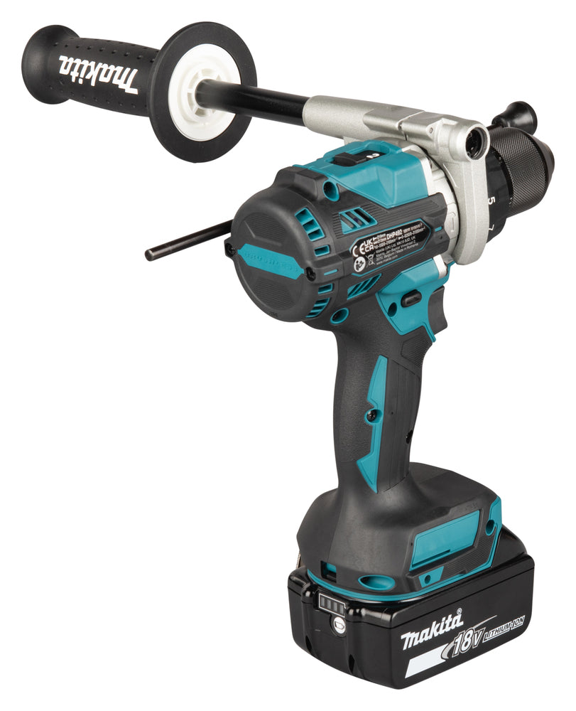 Makita Akku-Schlagbohrschrauber – 18V, 141 Nm, bürstenlos & mit Metall-Bohrfutter - DHP492RTJ