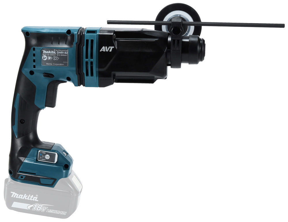 Makita Akku-Kombihammer SDS-PLUS – 18V, 1,7 J Schlagstärke, mit AWS & AVT - DHR182ZU