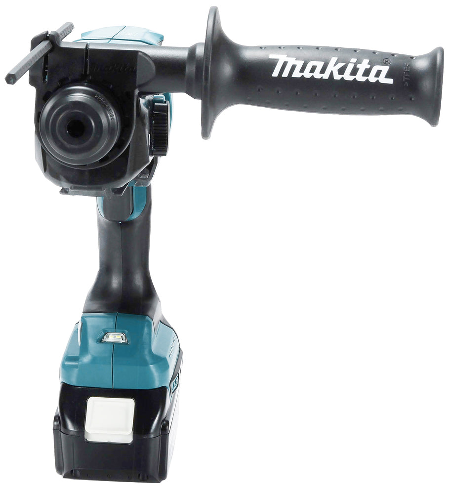 Makita Akku-Bohrhammer SDS-PLUS – 18V, kompakt mit integrierter Staubabsaugung & AVT - DHR182RTWJ