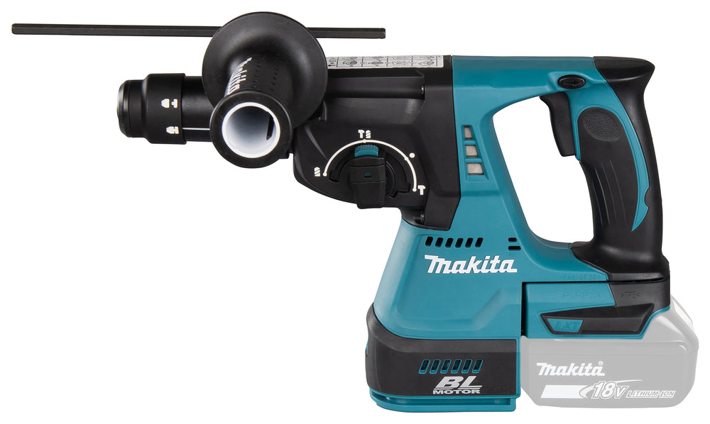 Makita Akku-Kombihammer SDS-PLUS – 18V, 2,0 J Schlagstärke, mit Rutschkupplung - DHR243Z