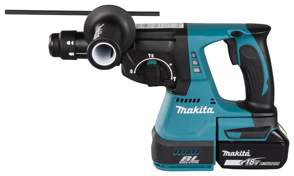 Makita Akku-Kombihammer SDS-PLUS – 18V, 2,0 J Schlagstärke, mit Rutschkupplung & Staubabsaugung - DHR243RTJW