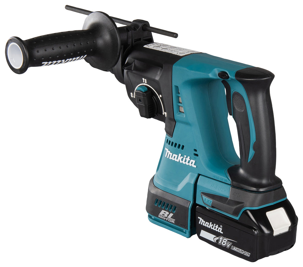 Makita Akku-Kombihammer SDS-PLUS – 18V, 2,0 J Schlagstärke, mit Rutschkupplung & Staubabsaugung - DHR243RTJW