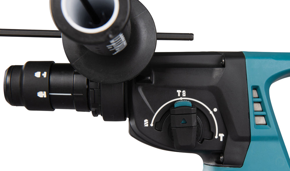 Makita Akku-Kombihammer SDS-PLUS – 18V, 2,0 J Schlagstärke, mit Rutschkupplung & Staubabsaugung - DHR243RTJW