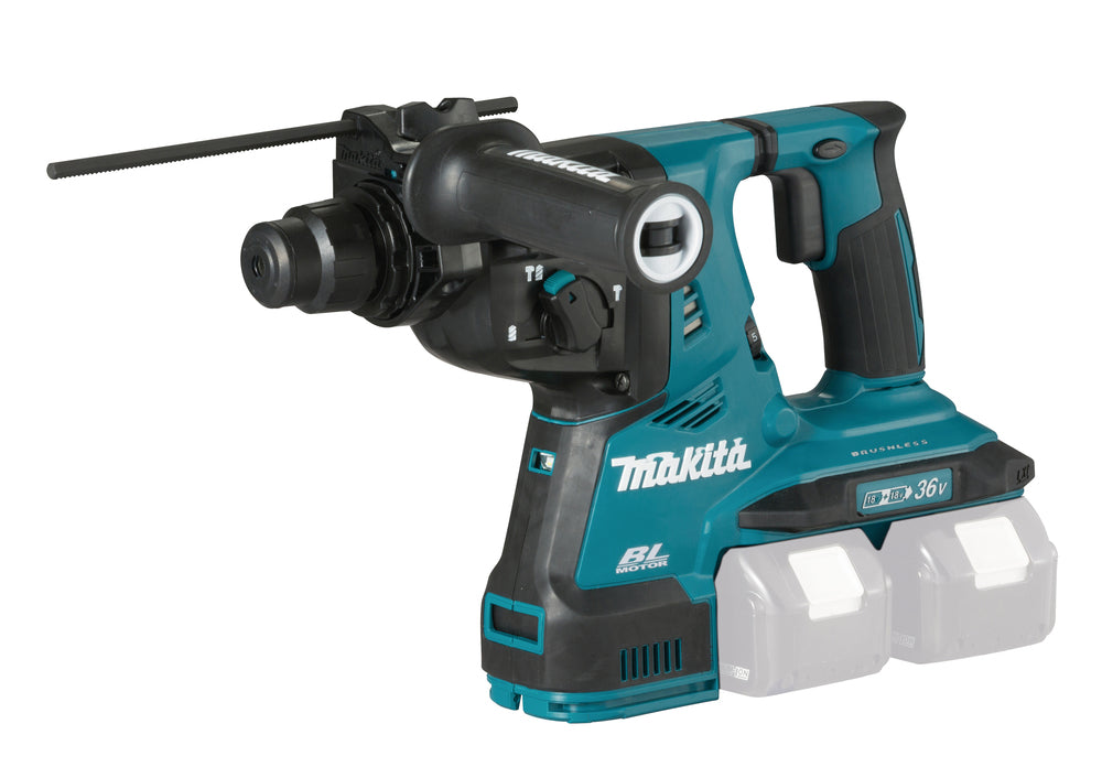Makita Akku-Kombihammer SDS-PLUS – 36V (2x18V), 2,8 J Schlagstärke, mit Rutschkupplung - DHR280ZJ