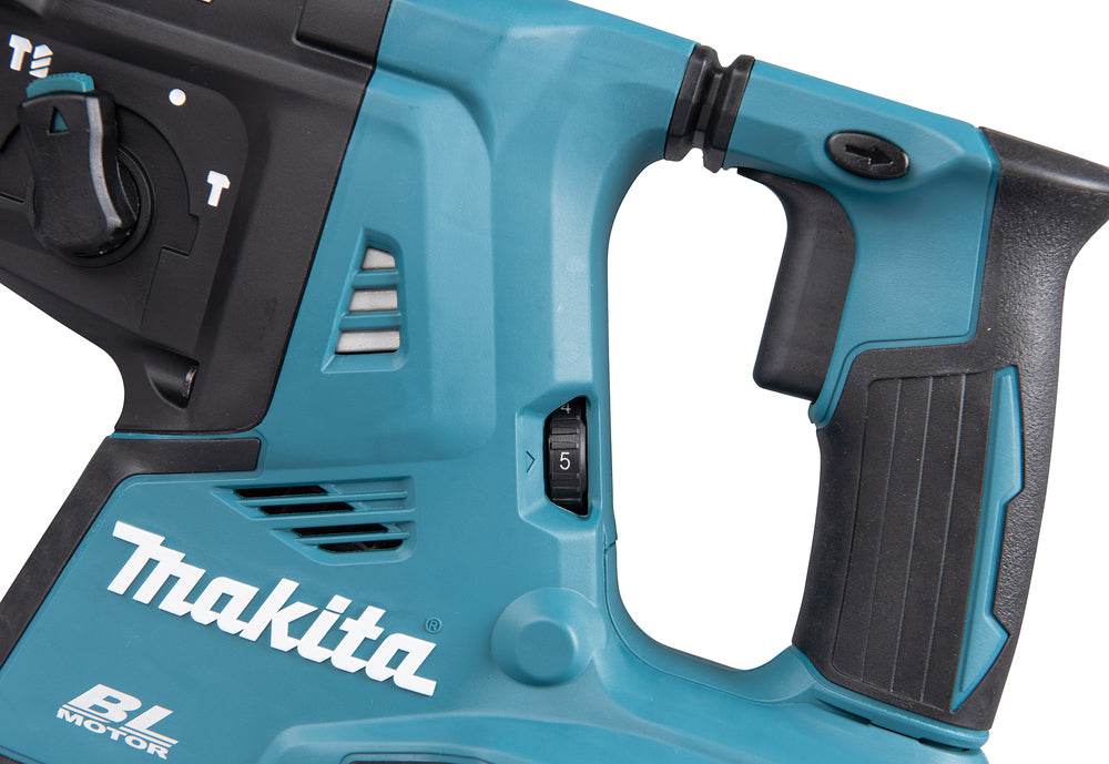 Makita Akku-Kombihammer SDS-PLUS – 36V (2x18V), 2,9 J Schlagstärke, mit Schnellwechselfutter - DHR281ZJ