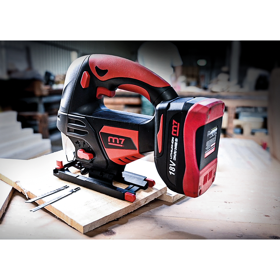 M7 Power-Werkzeuge - Akku-Pendelhubstichsäge 18V 5Ah DJS101