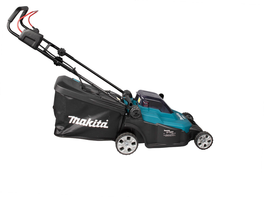 Makita Akku-Rasenmäher 2x18 V mit Kunststoffdeck und 43 cm Schnittbreite - DLM432Z