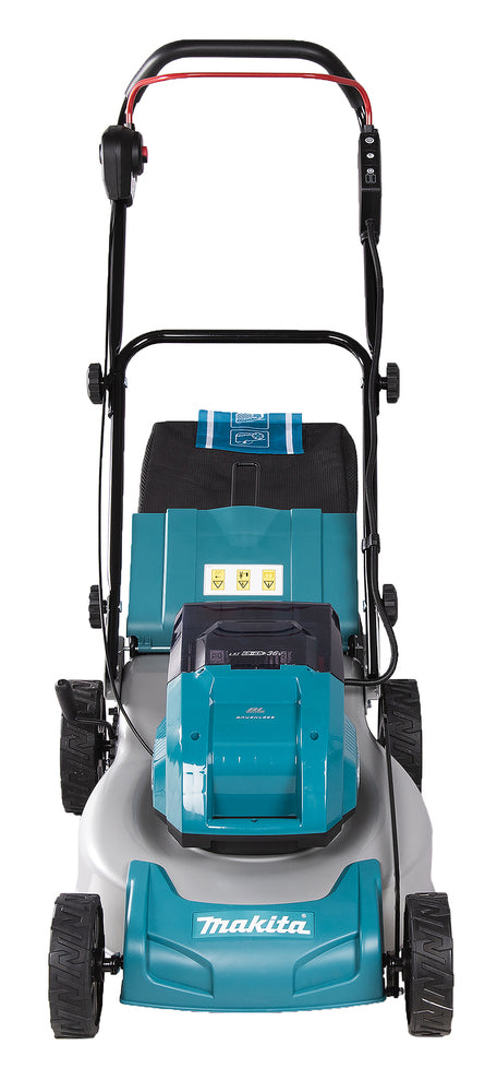 Makita Akku-Rasenmäher 2x18 V mit Stahldeck und 46 cm Schnittbreite - DLM463Z