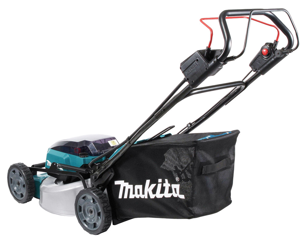 Makita Akku-Rasenmäher 2x18 V mit Stahldeck für große Flächen - DLM465Z