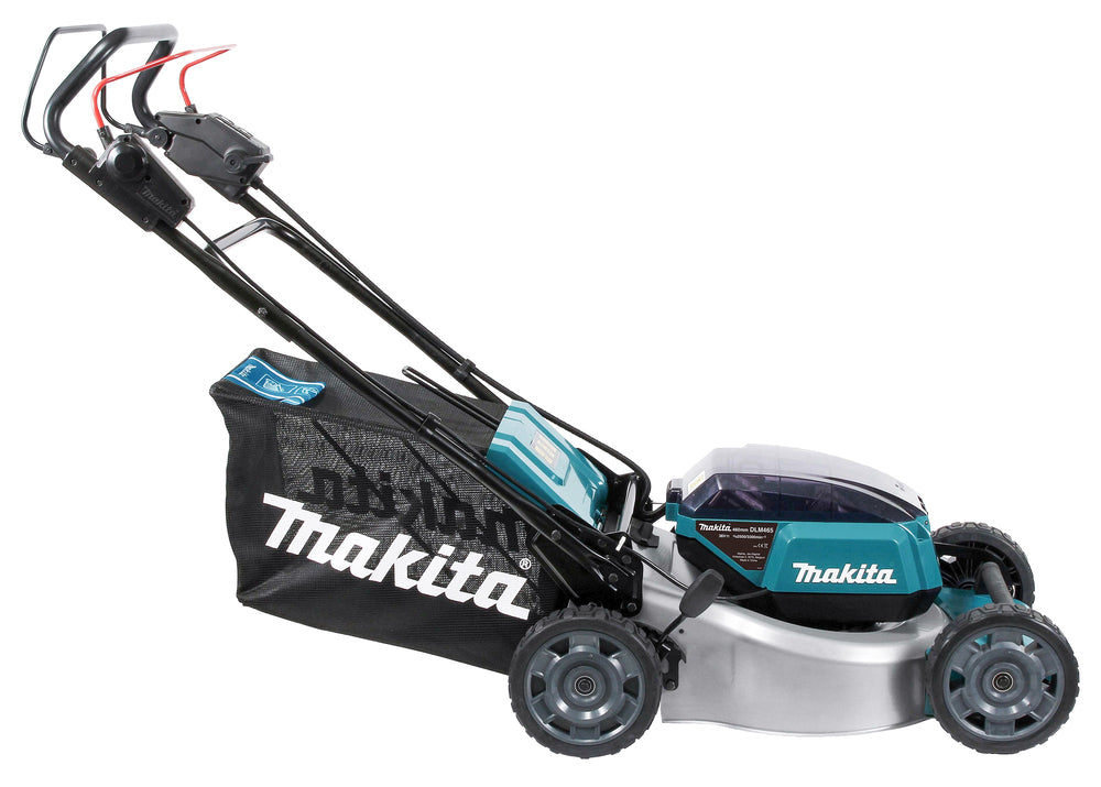 Makita Akku-Rasenmäher 2x18 V mit Stahldeck für große Flächen - DLM465Z