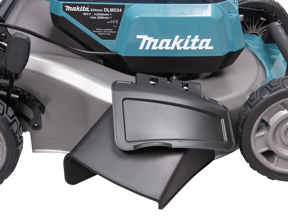 Makita Akku-Rasenmäher 2x18 V mit Stahldeck für große Rasenflächen - DLM534Z