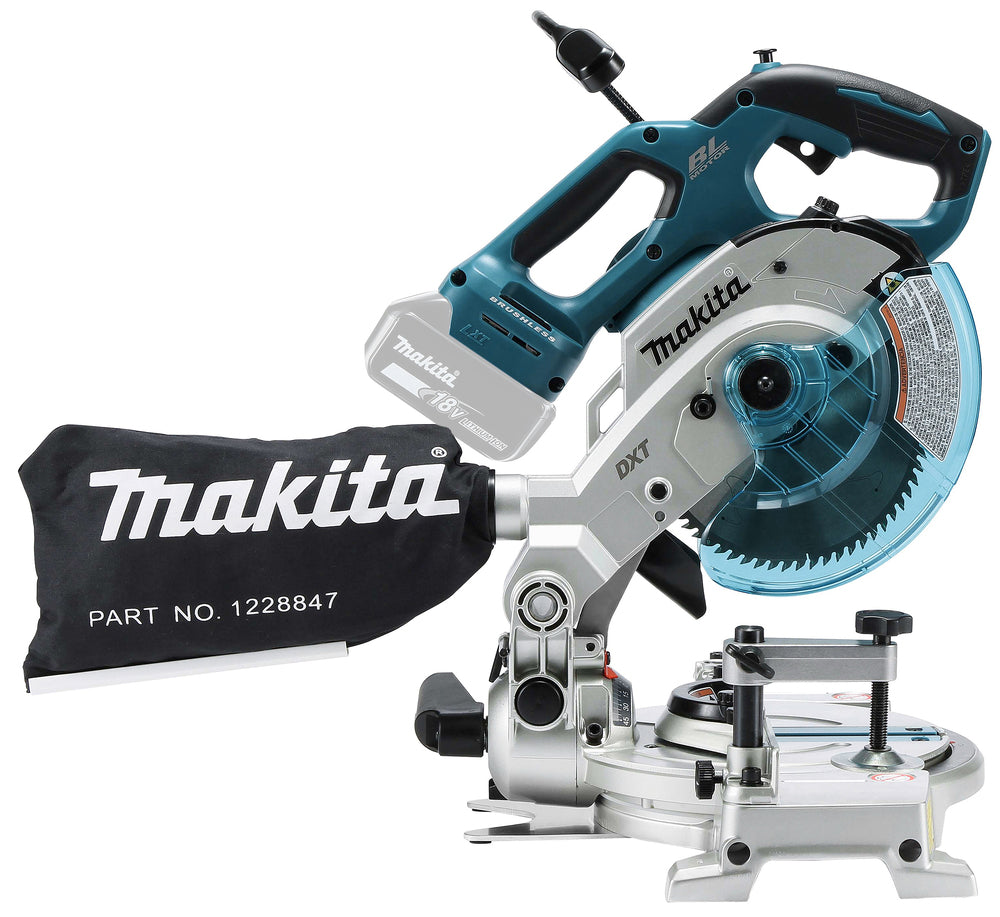 Makita Akku-Kapp- und Gehrungssäge – 46 x 92 mm, bürstenlos, ADT & LED-Licht - DLS600Z