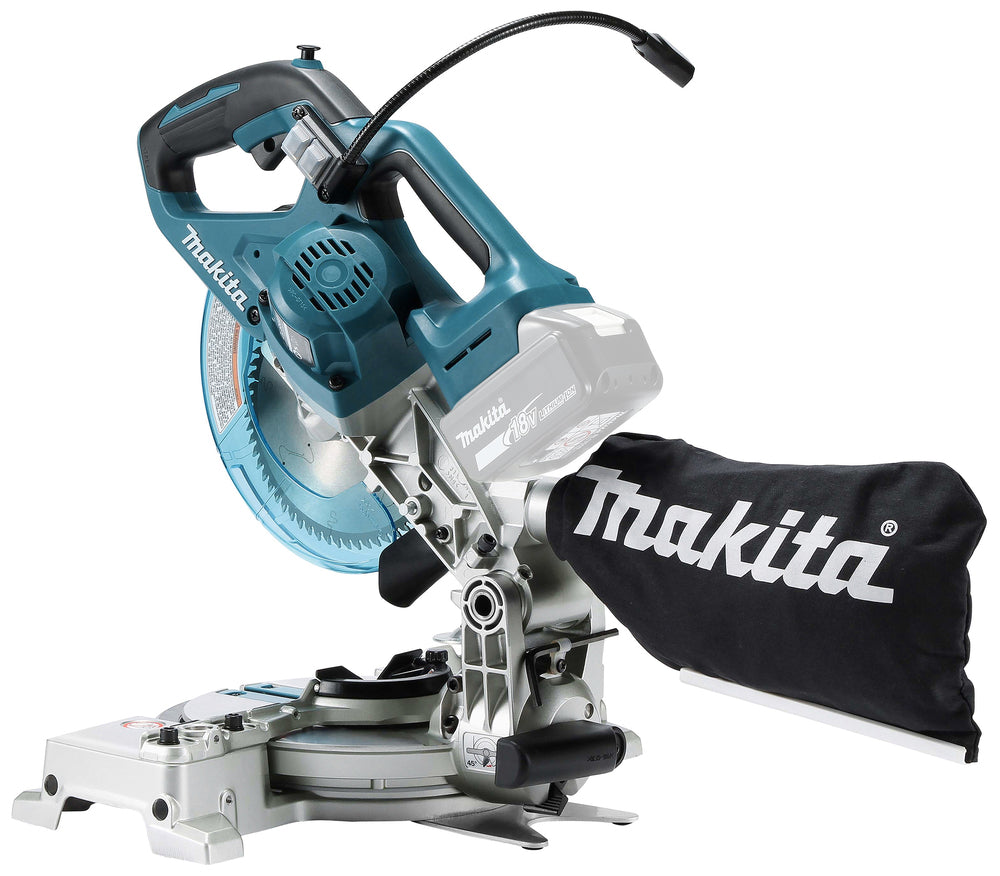 Makita Akku-Kapp- und Gehrungssäge – 46 x 92 mm, bürstenlos, ADT & LED-Licht - DLS600Z