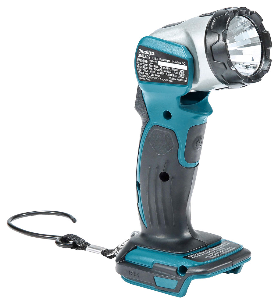Makita Akku-Handleuchte – 180 Lumen, 12-fach verstellbarer Kopf & 25h Laufzeit (18V) - DEBDML802
