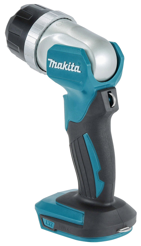 Makita LED-Akku-Handstrahler – Zoomfunktion, 12-fach verstellbarer Kopf & 26h Laufzeit (18V) - DEBDML808