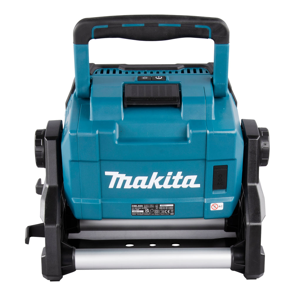Makita LED-Akku-Baustrahler 18V | 2.000–10.000 lm, Hybridbetrieb & Doppel-Akku-Slot - DEADML809