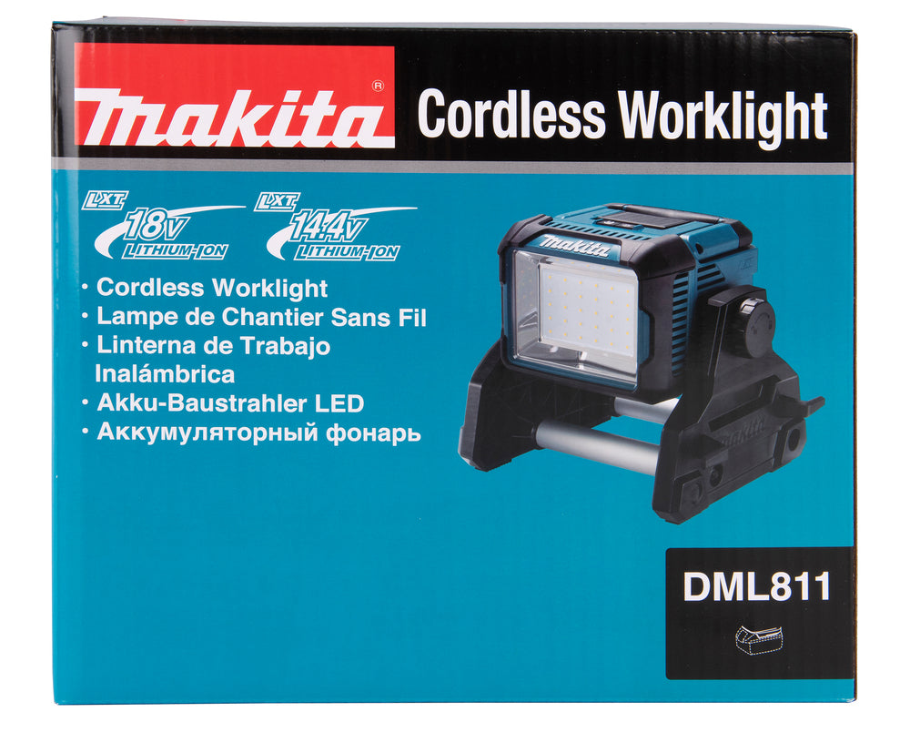 Makita LED-Akku-Baustrahler 18V | 750–3.000 lm, Hybridbetrieb & bis zu 13 Std. Laufzeit - DEADML811