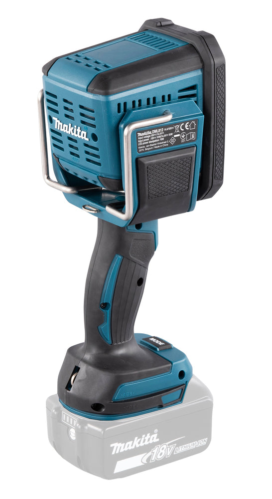 Makita LED-Akku-Handstrahler 18V | 1.250 lm, 640 m Reichweite & bis zu 10 Std. Leuchtdauer - DEBDML812
