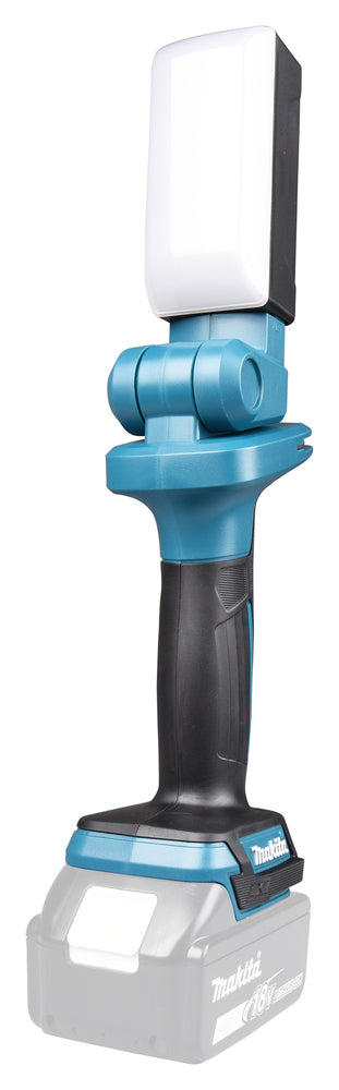 Makita LED-Akku-Arbeitsleuchte – 3 Helligkeitsstufen, drehbarer Kopf & Diffusor - DML816X