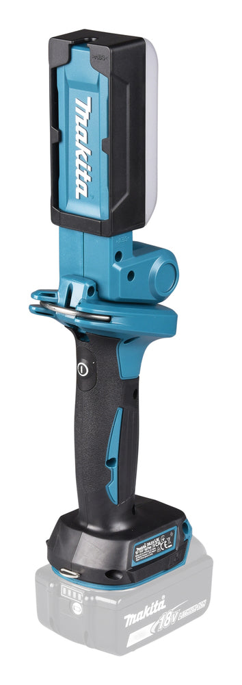 Makita LED-Akku-Arbeitsleuchte – 3 Helligkeitsstufen, drehbarer Kopf & Diffusor - DML816X