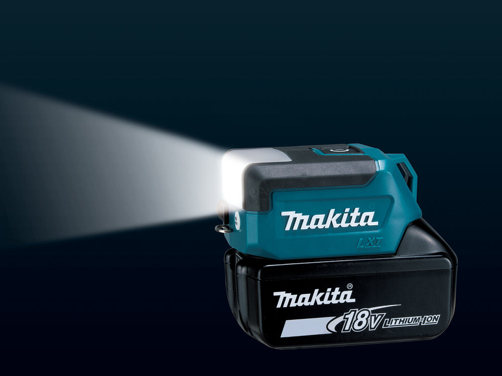 Makita LED-Akku-Taschenlampe – 3 Leuchtmodi, USB-Port & kompaktes Design (18V LXT) - DML817
