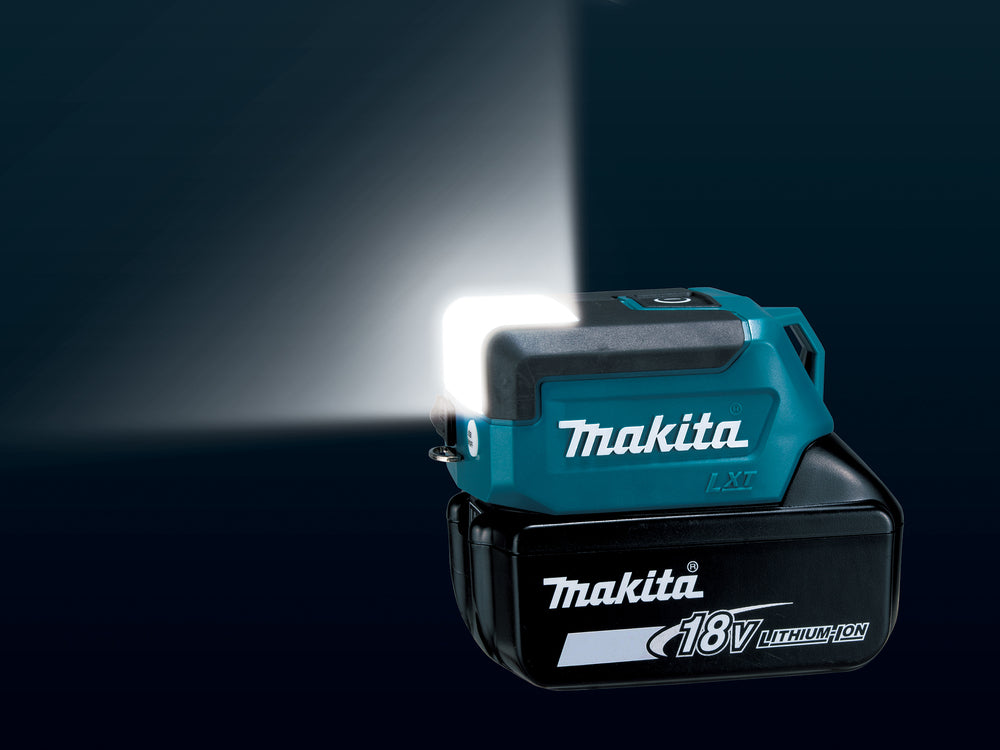 Makita LED-Akku-Taschenlampe – 3 Leuchtmodi, USB-Port & kompaktes Design (18V LXT) - DML817