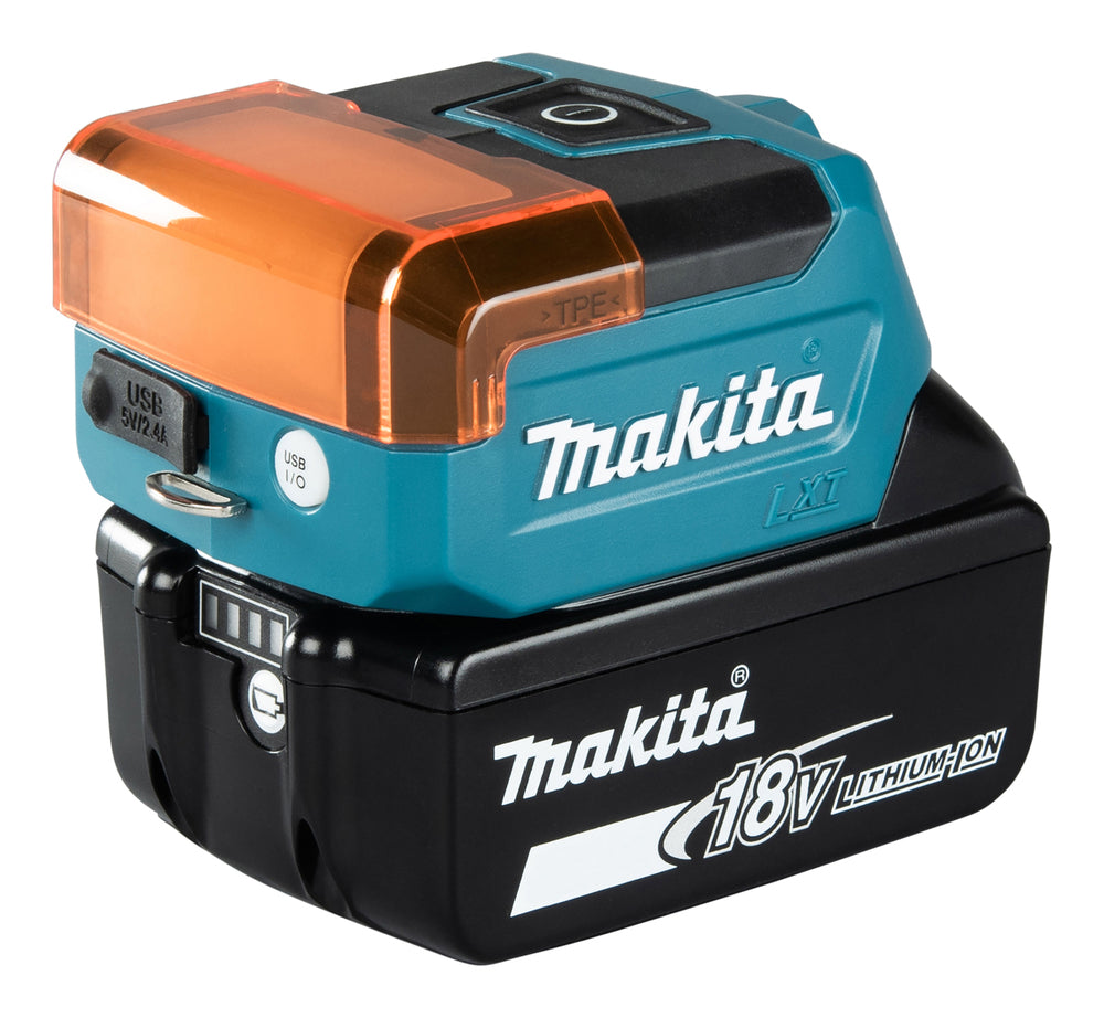 Makita LED-Akku-Taschenlampe – 3 Leuchtmodi, USB-Port & kompaktes Design (18V LXT) - DML817