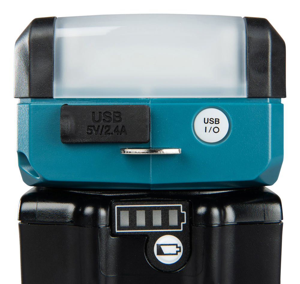Makita LED-Akku-Taschenlampe – 3 Leuchtmodi, USB-Port & kompaktes Design (18V LXT) - DML817