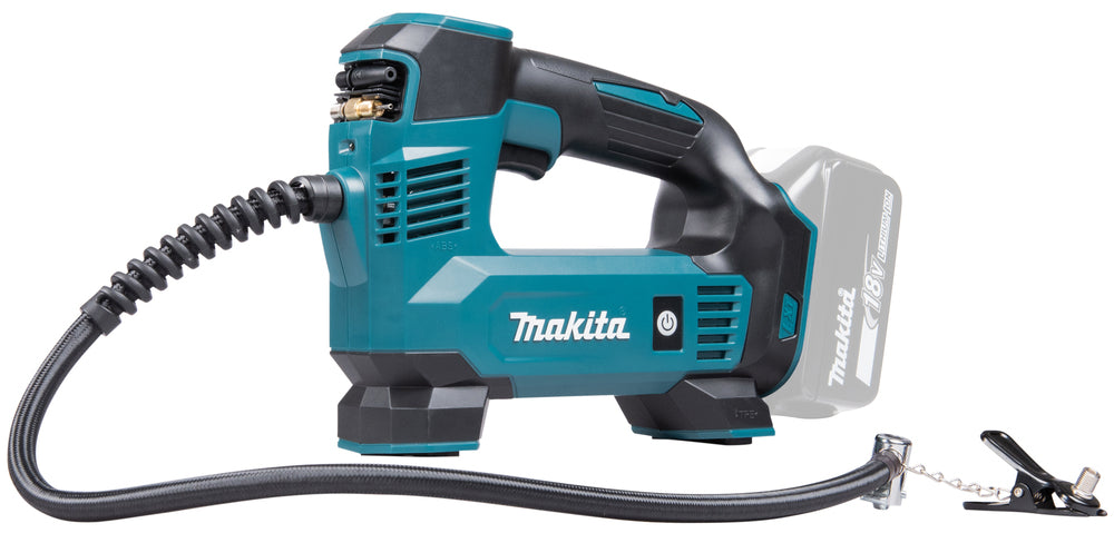 Makita Akku-Kompressor 18V – bis 8,3 bar, Digitaldisplay, LED & Auto-Stopp - DMP180Z