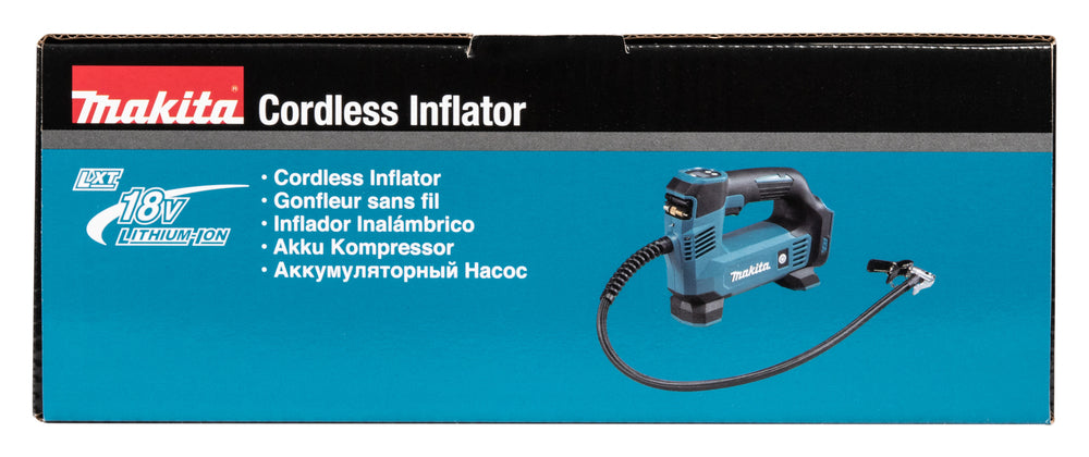 Makita Akku-Kompressor 18V – bis 8,3 bar, Digitaldisplay, LED & Auto-Stopp - DMP180Z