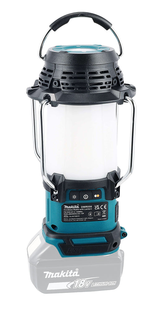 Makita Akku-Radio mit Laterne – DAB+/FM, 4 Lichtmodi, USB-Ladefunktion, IP65 - DMR056