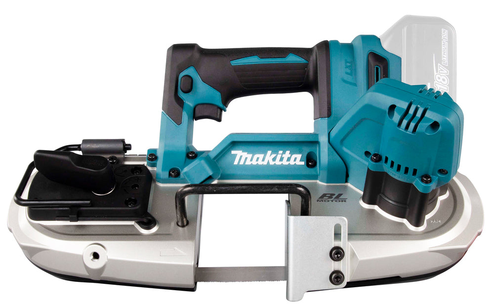 Makita Akku-Bandsäge 18V – bürstenlos, regelbare Geschwindigkeit, bis 66 x 66 mm Schnittkapazität - DPB183Z