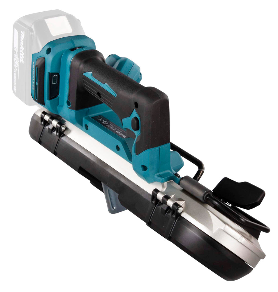Makita Akku-Bandsäge 18V – bürstenlos, regelbare Geschwindigkeit, bis 66 x 66 mm Schnittkapazität - DPB183Z