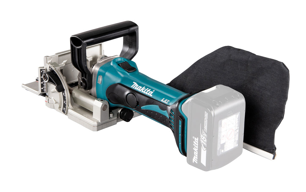 Makita Akku-Nutfräse – 100 mm Fräser, 20 mm Schnittleistung, stufenlos verstellbar - DPJ180Z