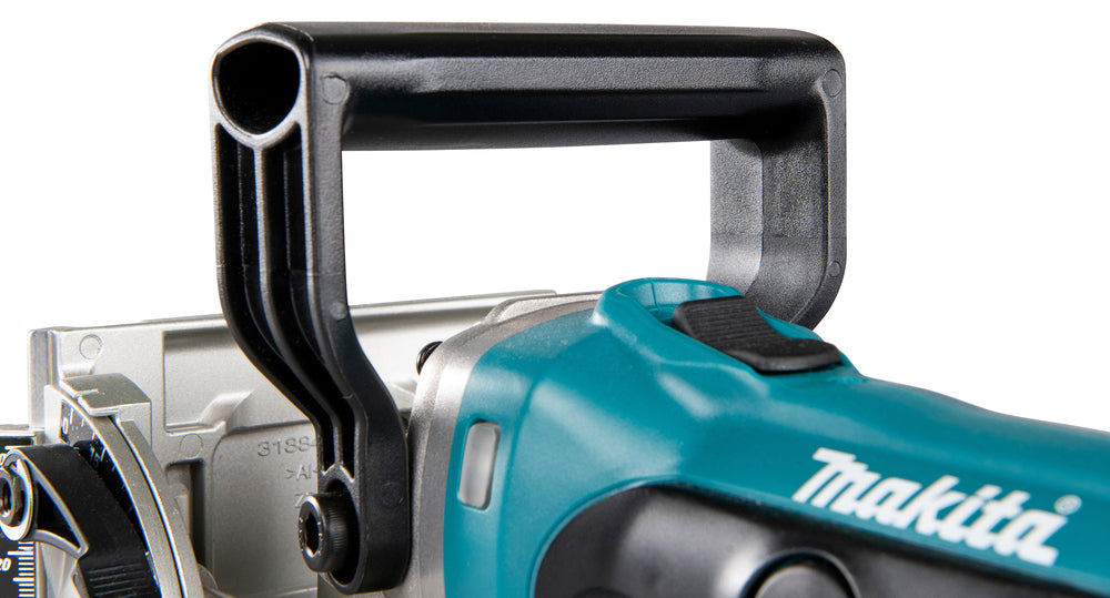 Makita Akku-Nutfräse – 100 mm Fräser, 20 mm Schnittleistung, stufenlos verstellbar - DPJ180Z