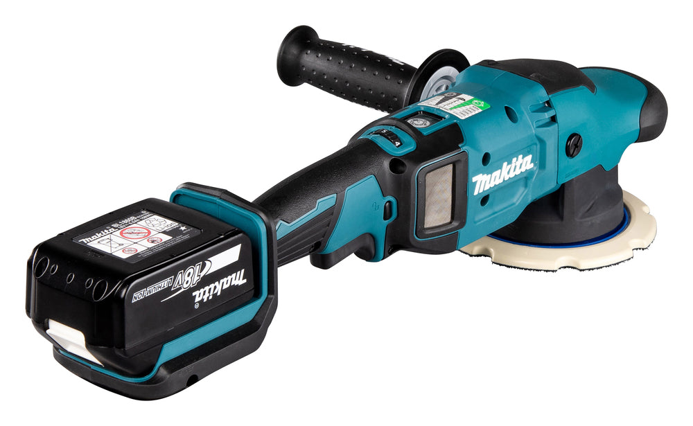 Makita Akku-Exzenterpolierer 150 mm – 18V bürstenlos, 2 Modi, konstante Drehzahl - DPO600TKX1