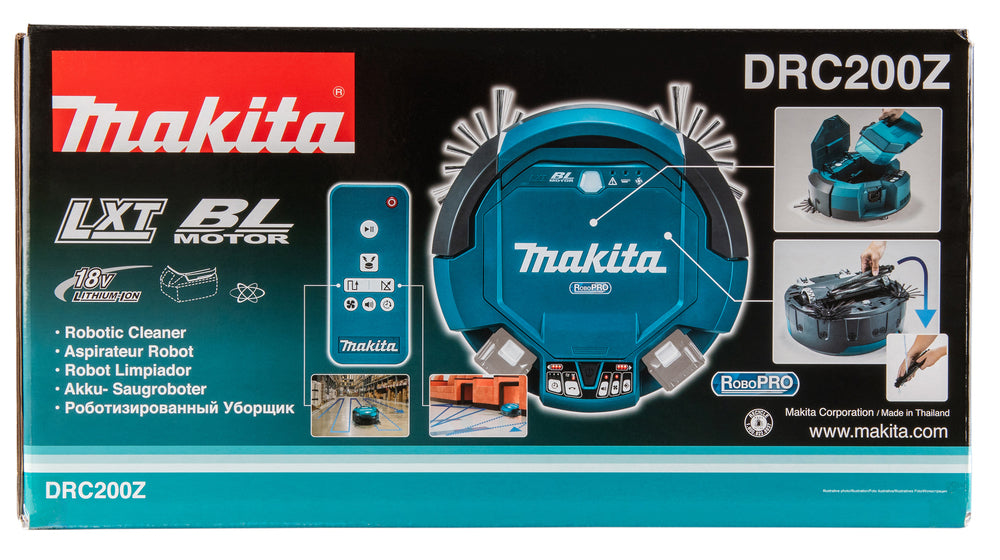 Makita Akku-Saugroboter – effiziente Reinigung für große Flächen - DRC200Z